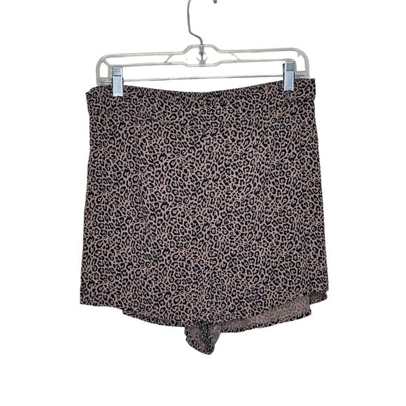 American Eagle animal print pull on high rise shorts size Large - Picture 2 of 9